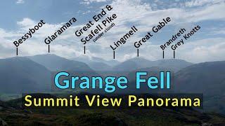 Grange Fell : Fully Labelled Summit View Panorama