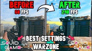 BEST PC Settings for Warzone (SQUID GAME 2) (Optimize FPS & Visibility)