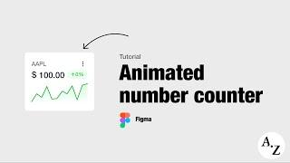 Making an animated number counter in Figma (easiest way)