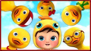 Five Little Ducks |  Banana Cartoon 3D Nursery Rhymes Baby & Kids Songs 