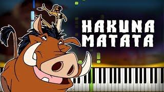  Timon and Pumbaa - Hakuna Matata Piano Tutorial (Sheet Music + midi)