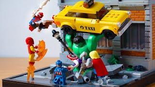 LEGO Marvel - HULK vs the AVENGERS Diorama