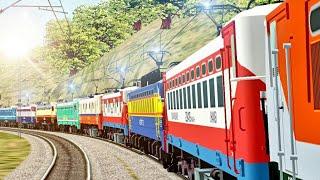 Engines PARADE Of Indian Railways || Electric Loco March || Msts Open Rails