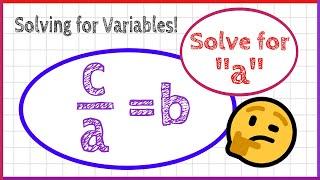How to Solve for the Indicated Variable! (explanation and examples)
