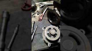 ремонт компрессора и замена помпы