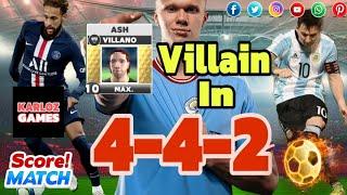 4️⃣4️⃣2️⃣ Ash (Villain ‍️ MBP) in Score! Match ️