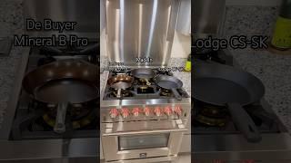 Comparison: MadeIn, De Buyer Mineral B Pro & Lodge Carbon Steel surface
