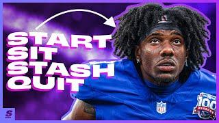 Justin Boone's START, SIT, STASH, QUIT! Fantasy Football Week 2