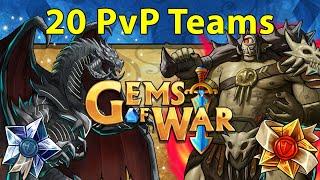 Gems of War: 20 High and Low Level PvP Teams as of 7.3