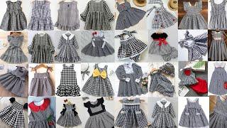 Baby Girl Check Print Frocks Designs || Check Print Frock Designs || Plaid Print Frock Design