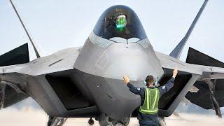 US F-22 Pilot Scarily Flips His $350 Million Jet Upside Down After Takeoff