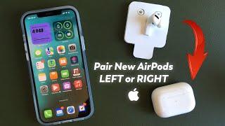 How to Pair New (Replacement) LEFT or RIGHT AirPods to an Old Case / Pair New Case with Old AirPods