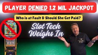 Slot Player DENIED $1.2 Million Jackpot Due to Malfunction  Slot Tech Weighs In On What Happened