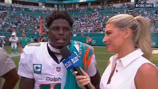 Tyreek Hill Week 1 POSTGAME INTERVIEW | Miami Dolphins | NFL on CBS