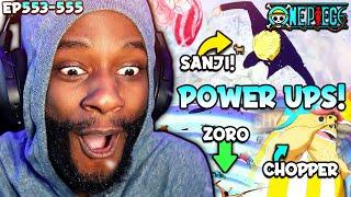 STRAWHATS GOT POWER UPS!  LUFFY VS. HORDY JONES! LETS GO! | One Piece Episodes 553-555 RAW Reaction