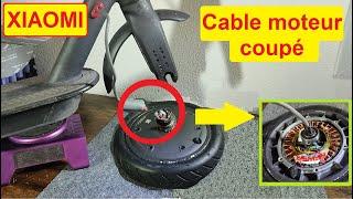 Réparer le CÂBLE MOTEUR coupé / abimé sur trottinette électrique Xiaomi - Tuto complet