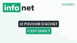 Le pouvoir d'achat, c'est quoi ? (définition, aide, lexique, tuto, explication)