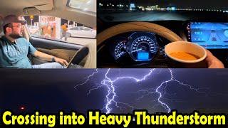 Caught in a Thunderstorm on the Road from Riyadh to Madinah | Road Trip | Vlog