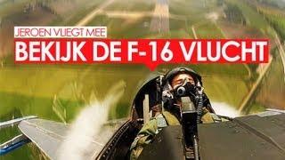 Jeroen Heiliegers vliegt in een F-16 // Q-music