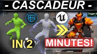 COMPLETE Cascadeur + Unreal5 Workflow (2 MINUTES!!)