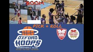 Oxford HOOPS Run simple Pick and Roll action