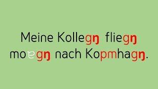 akzentfrei Deutsch sprechen   -gen am Wortende