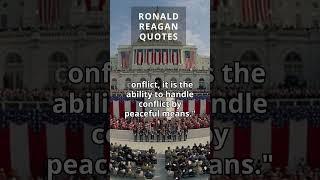 Peace Through Diplomacy | Top Quotes, Advice, and Trivia Ronald Reagan #shorts #FYP #facts