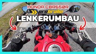 Honda CBR 650 R: Probrake Lenkerumbau - Aufrechter Sitzen auf der Supersportler