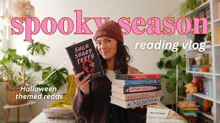 Reading spooky books, cozy fantasy romance & horror reading vlog