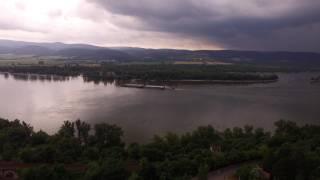 Zebegeny ariel view - the storm is coming