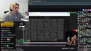 xQc reacts to ExtraEmily memorizing & reciting 1009 Digits of pi
