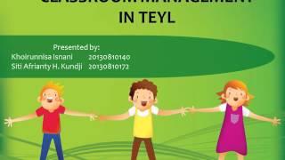 Classroom Management in Teaching English for Young Learners