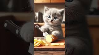 kitten made potato chips||homemade||