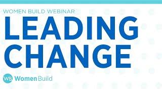 Women Build - Leading Change
