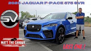 The last of the great ones! 575 hp 2025 Jaguar F-Pace SVR delivers exhilarating performance.