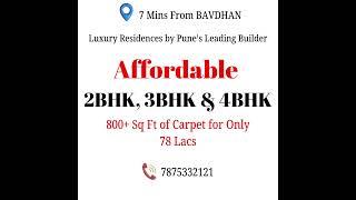 Affordable 2BHK, 3BHK, 4BHK near Bavdhan Pune. 7875332121 #punerealty #bavdhanliving #bavdhanhomes