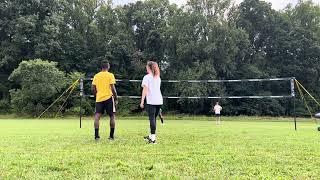 Ferry/Gabi vs. Josh/Emma (Partial Match 3, Set 1) AA Coed Doubles Volley Monster 9/7/25 #volleyball