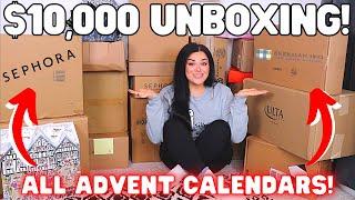 WORTH OVER $10,000!? | Huge Advent Calendar Sneak Peak Unboxing!