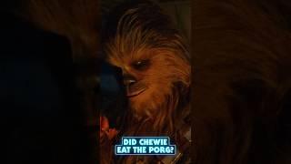 Did Chewie eat that porg?