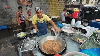 PHILIPPINE STREET FOOD | Kanto Fried Chicken with Free Pork bone soup