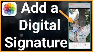 How To Add Digital Signature To Photos