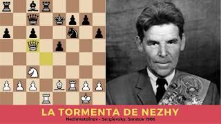 Miniaturas Inmortales: La tormenta de Nezhy. Nezhmetdinov - Sergievsky, Saratov 1966.