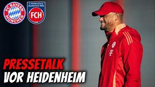 Pressetalk mit Vincent Kompany vor FC Bayern - FC Heidenheim | Bundesliga