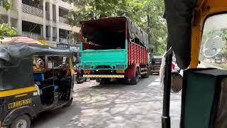 Mumbai Vlog Tuk Tuk journey from home to work - Mumbai auto rickshaw