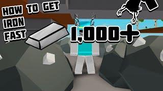 How to get Iron (FAST WAY) [SKYBLOCK] (ROBLOX)