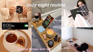 MY NIGHT ROUTINE! unwind with me: bath, self care, journaling 