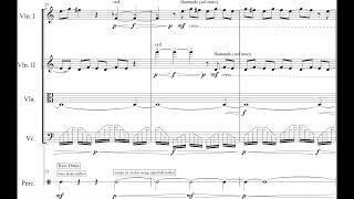 Samuel Mutter - Emerald Dust for String Quartet and Percussion (2022) [Score-Video]