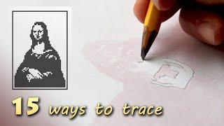 15 ways how to trace or transfer a photo, image, or drawing ■ Tracing Masterpieces