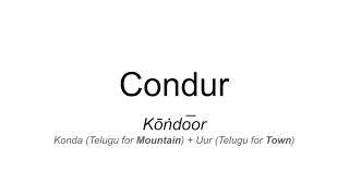 How to pronounce Condur