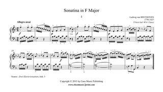 Beethoven : Sonatina in F Major, Anh. 5 (1/2)